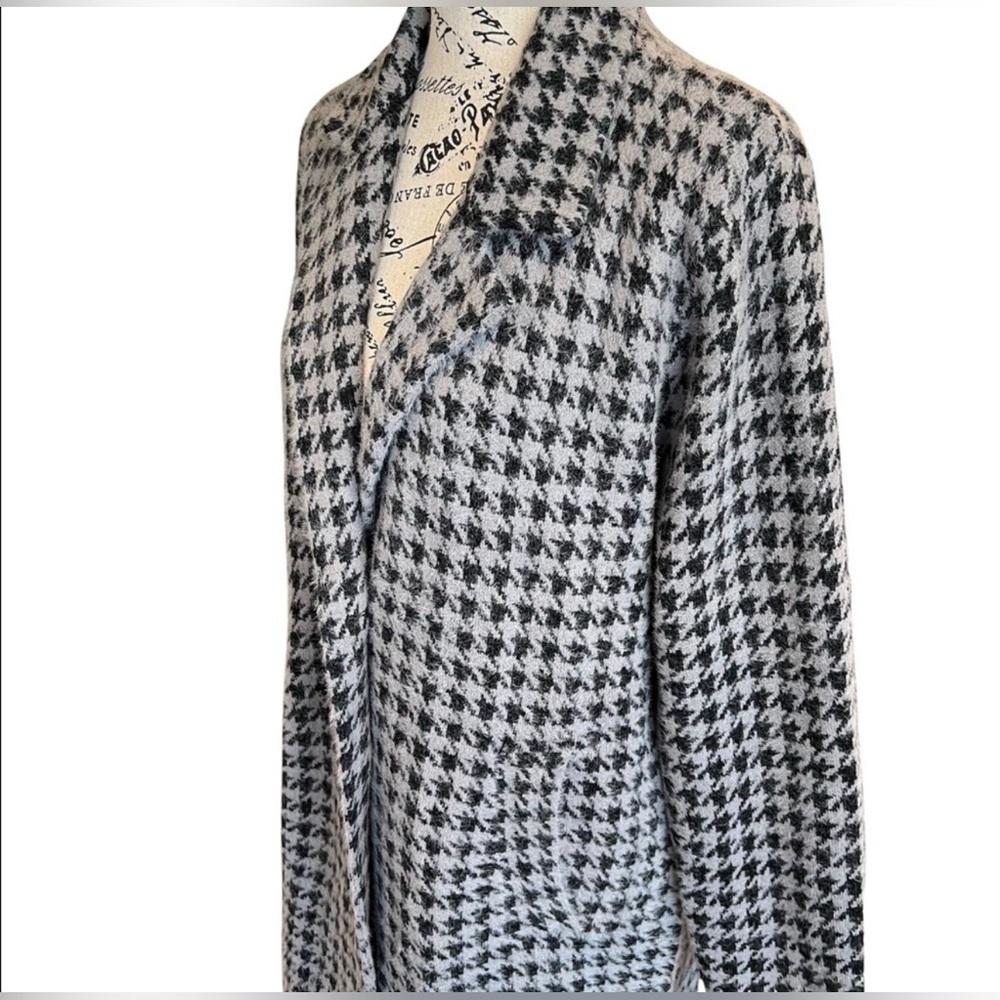 Max Studio Houndstooth Pattern Duster - image 7